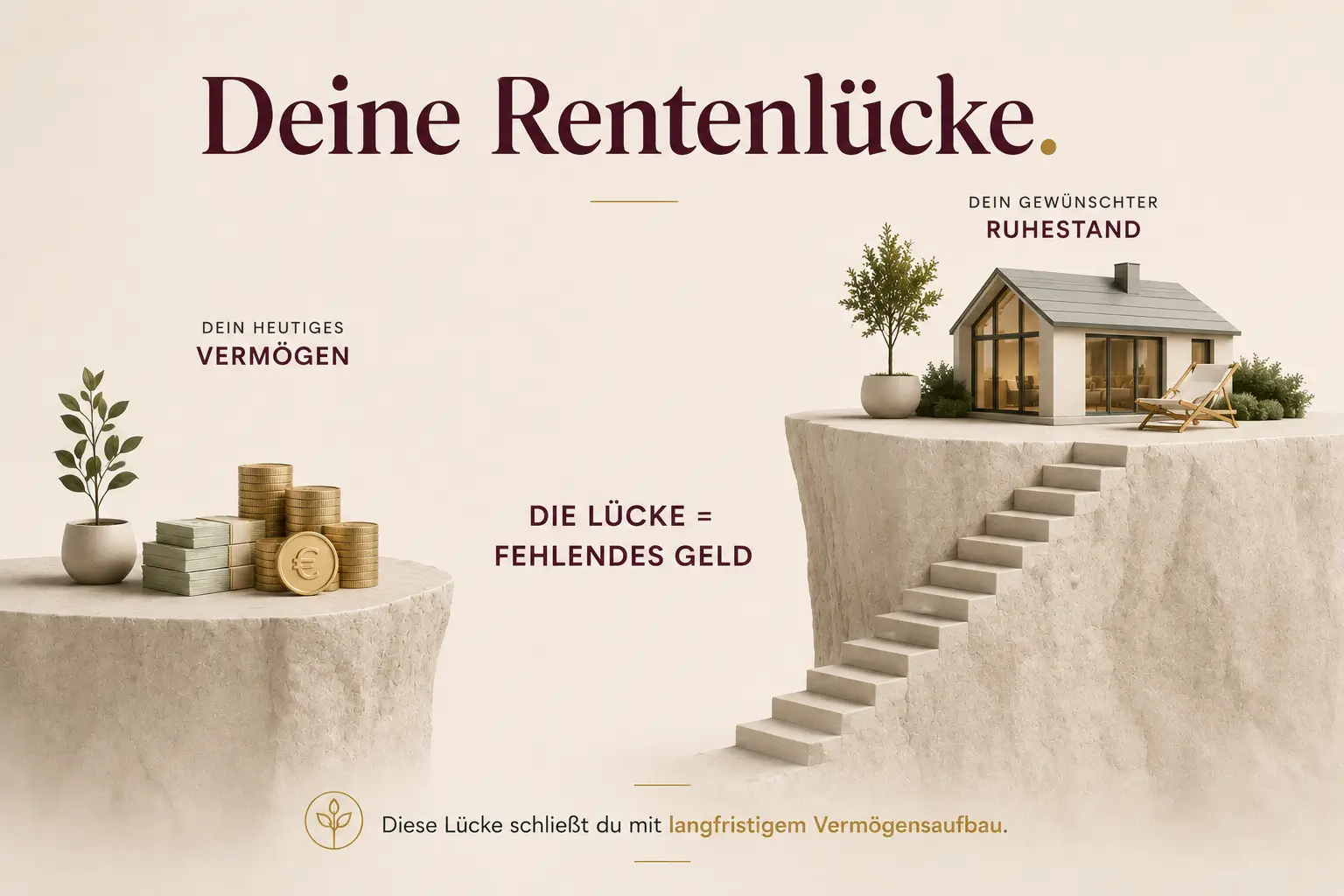 Infografik: Rentenlücke in 5 Schritten berechnen, finanzmutig